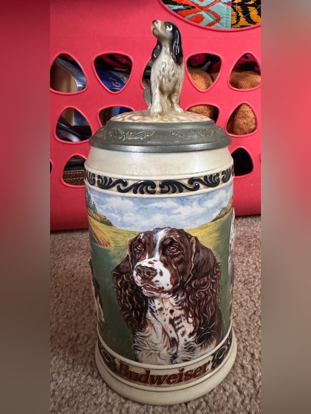 1996 Budweiser Hunters Companion series stein